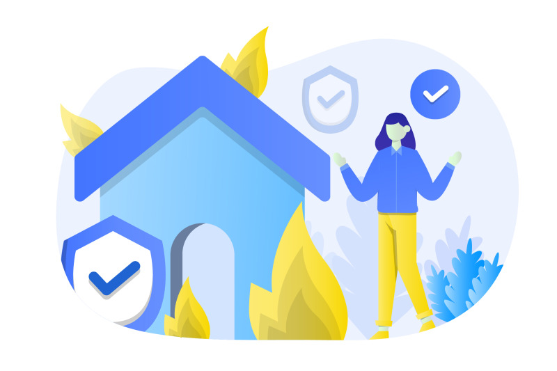 home-insurance-flat-vector-illustration