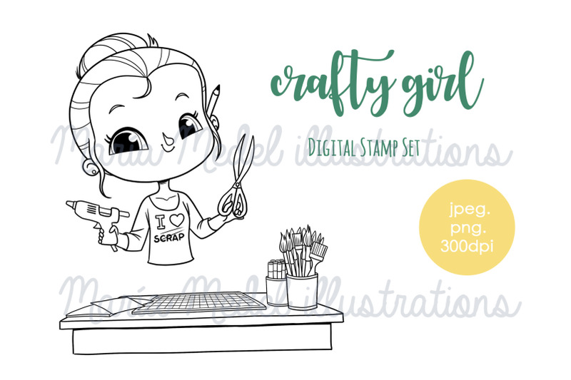 crafty-girl-digital-stamp-set