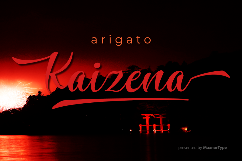 kaizena-a-modern-script-font