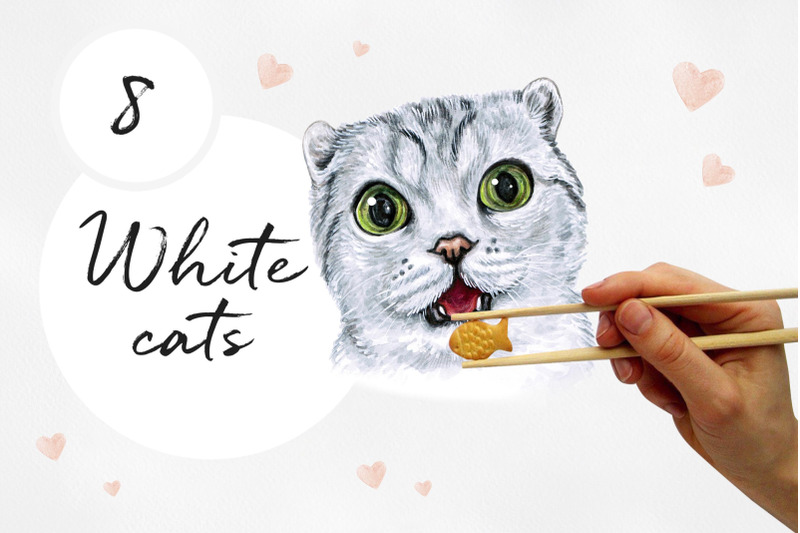 white-cat-watercolor-set-illustrations-cute-8-cats