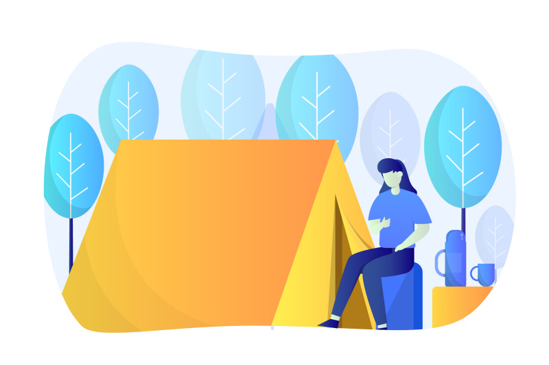 camping-flat-illustration