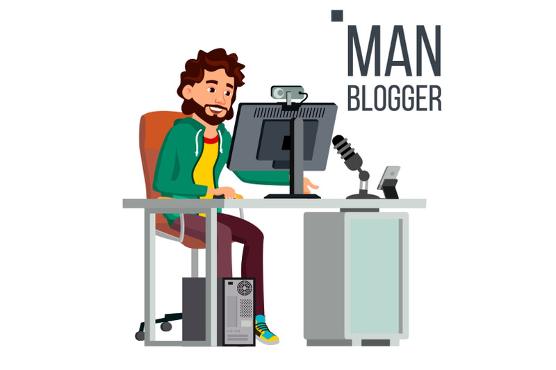 man-blogger-vector-video-concept-professional-gamer-personal-weblog-channel-blogosphere-online-popular-videobloggers-flat-vector-illustration