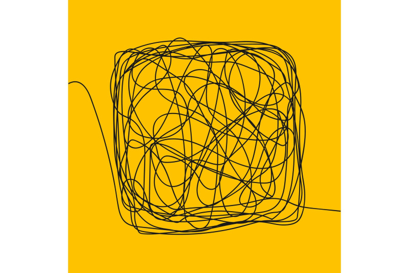 tangle-scrawl-sketch-vector-drawing-square-thread-clew-knot-chaos-intellect-illustration