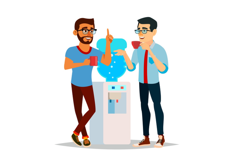 water-cooler-gossip-vector-modern-office-water-cooler-laughing-friends-office-colleagues-men-talking-to-each-other-communicating-male-isolated-flat-cartoon-character-illustration