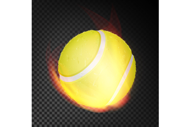 tennis-ball-in-fire-vector-realistic-burning-tennis-ball-transparent-background