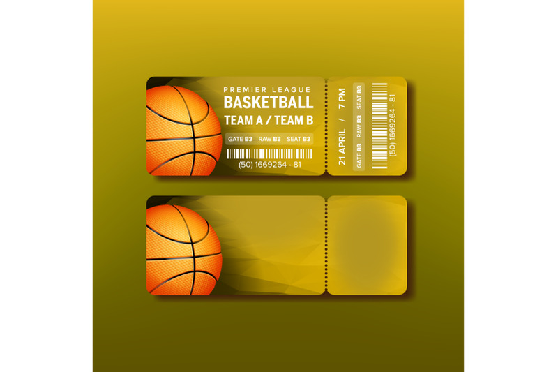 ticket-on-premier-league-of-basketball-game-vector