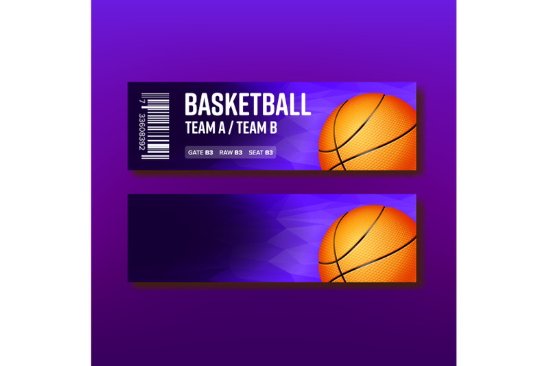 colorful-ticket-visit-basketball-template-vector