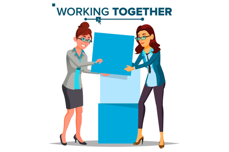 working-together-concept-vector-business-woman-office-work-environment-business-people-isolated-cartoon-illustration