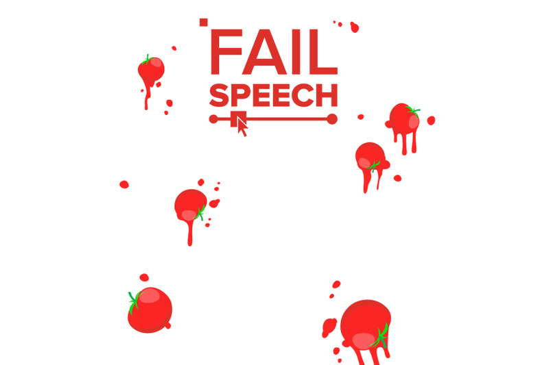 throw-tomatoes-vector-having-tomatoes-from-crowd-bad-luck-mishap-mischance-failing-concept-isolated-flat-illustration