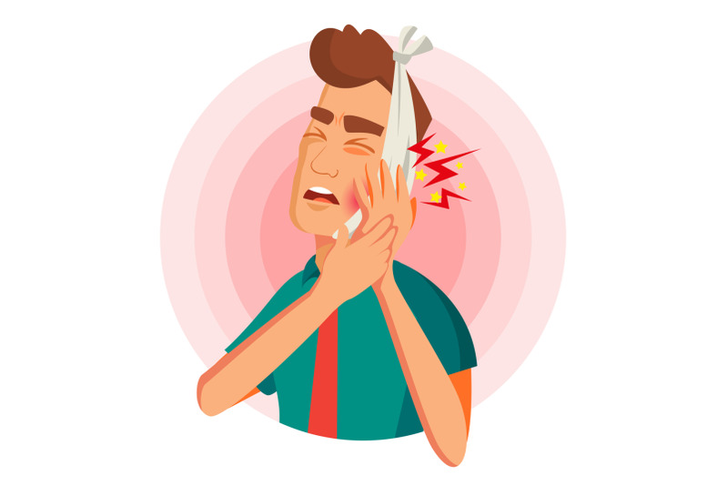 toothache-concept-vector-unhappy-man-with-ache-pain-in-the-human-body-flat-cartoon-illustration