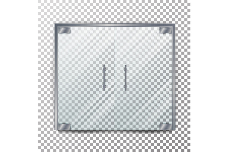 glass-door-transparent-vector-clear-glass-door-isolated-on-transparent-checkered-background-mock-up-entrance-door-for-shop-or-fashion-boutique