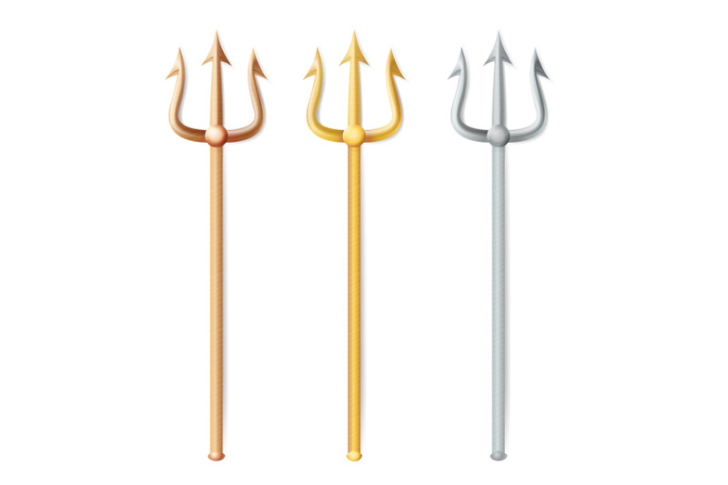 neptune-trident-vector-realistic-3d-silhouette-of-neptune-or-poseidon-weapon-pitchfork-sharp-fork-object-isolated-on-white-background