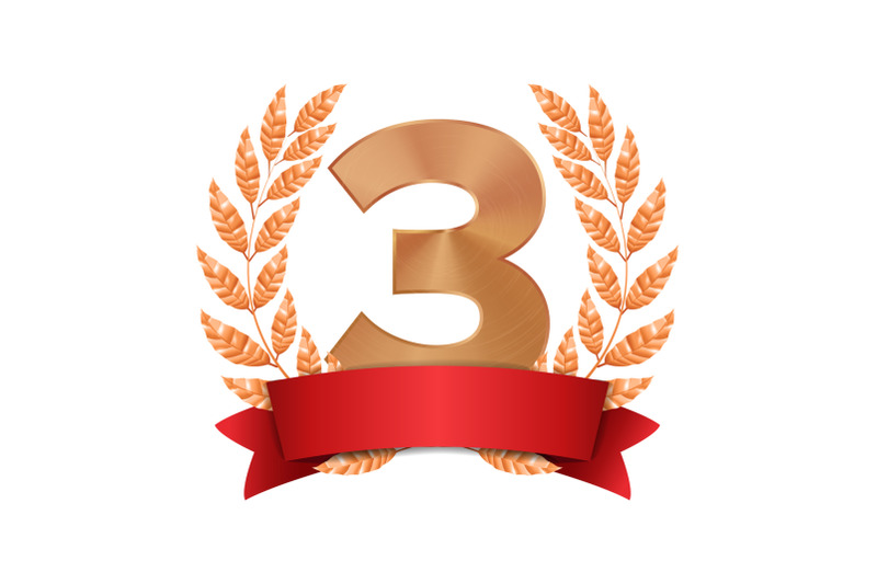 3rd-trophy-award-vector-third-bronze-placement-achievement-figure-3-three-in-a-realistic-bronze-laurel-wreath-red-ribbon-isolated-illustration