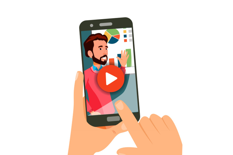 video-tutorial-vector-streaming-application-online-education-distance-knowledge-growth-business-concept-smart-phone-webinar-training-flat-isolated-illustration