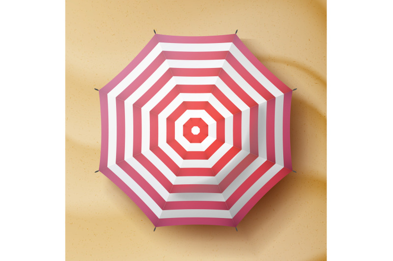 classic-round-rain-umbrella-vector-travel-illustration