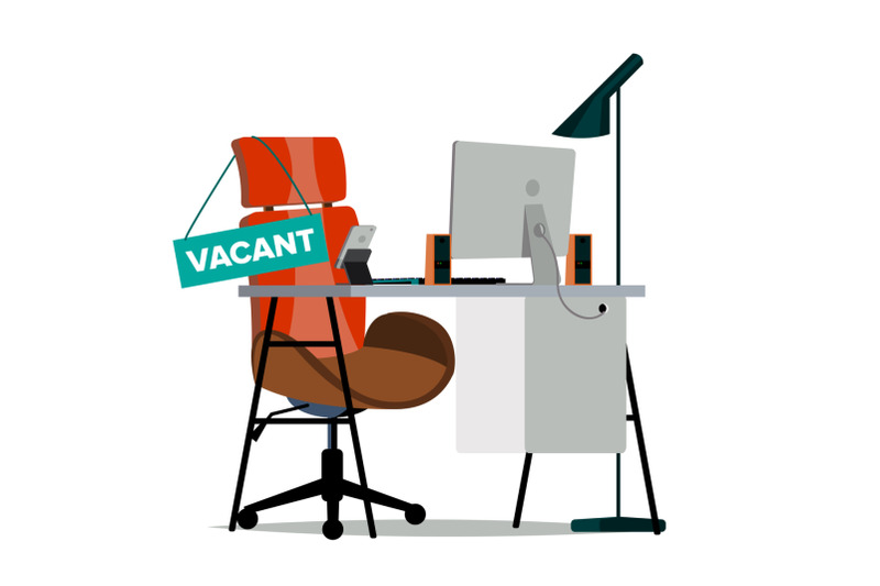 vacancy-concept-vector-office-chair-vacancy-sign-modern-workplace-for-employee-table-with-office-items-found-right-resume-seat-for-employee-flat-isolated-illustration