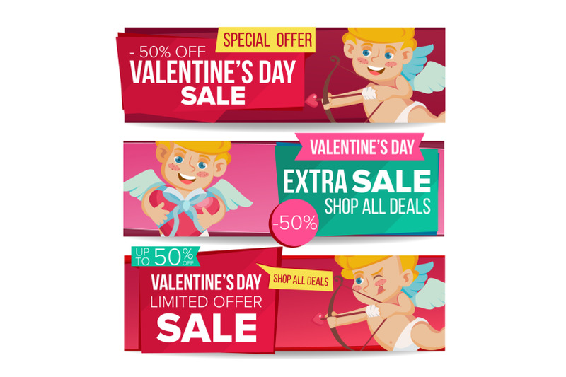 valentine-s-day-sale-banner-set-vector-february-14-cupid-valentine-online-shopping-horizontal-discount-banners-love-promo-sale-banner-tag-romantic-price-offer-labels-isolated-illustration