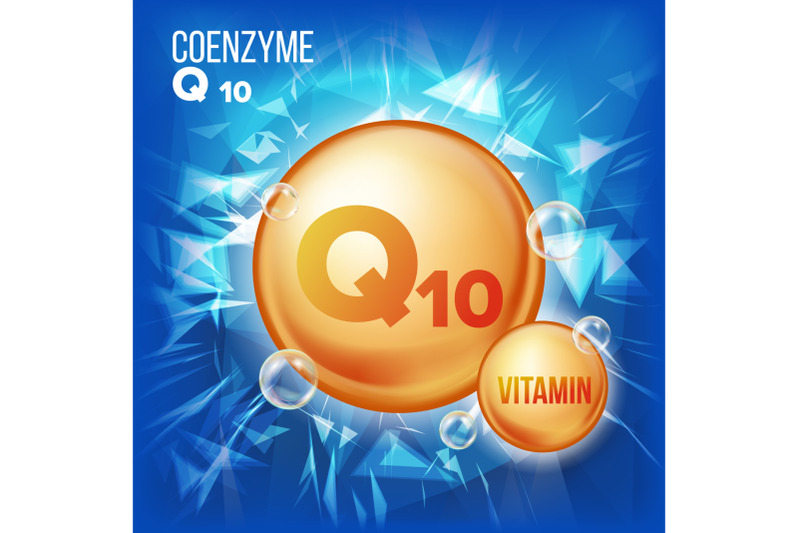 vitamin-q10-coenzyme-vector-organic-vitamin-gold-pill-icon-medicine-capsule-golden-substance-for-beauty-cosmetic-heath-promo-ads-design-3d-vitamin-complex-with-chemical-formula-illustration