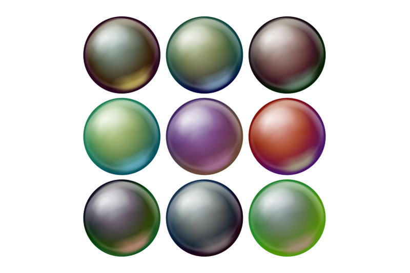 dark-sphere-set-vector-opaque-spheres-with-shadows-abstract-dark-ellipse-ball-bubble-button-badge-isolated-realistic-illustration