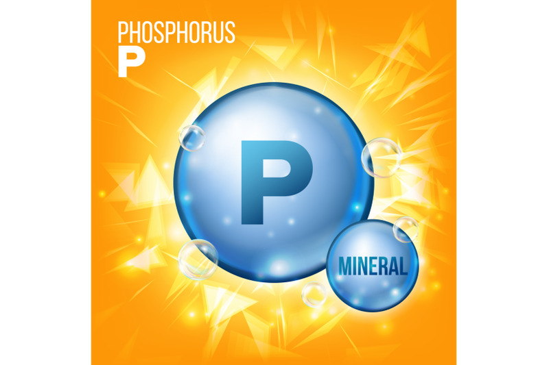 p-phosphorus-vector-mineral-blue-pill-icon-vitamin-capsule-pill-icon-substance-for-beauty-cosmetic-heath-promo-ads-design-3d-mineral-complex-with-chemical-formula-illustration