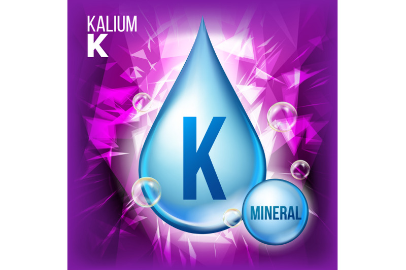 k-kalium-vector-mineral-blue-drop-icon-vitamin-liquid-droplet-icon-substance-for-beauty-cosmetic-heath-promo-ads-design-3d-mineral-complex-with-chemical-formula-illustration