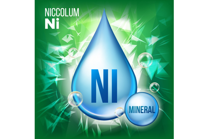 ni-niccolum-vector-mineral-blue-drop-icon-vitamin-liquid-droplet-icon-substance-for-beauty-cosmetic-heath-promo-ads-design-3d-mineral-complex-with-chemical-formula-illustration