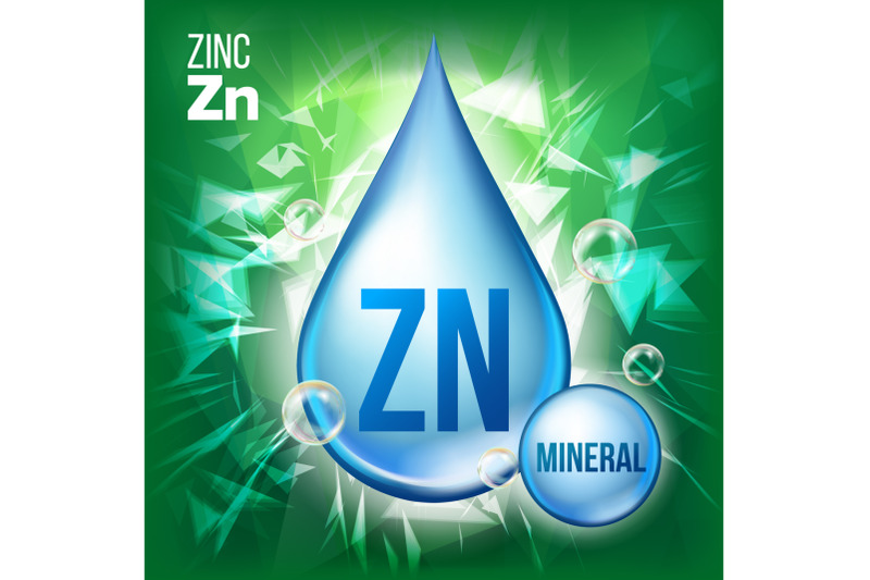 zn-zinc-vector-mineral-blue-drop-icon-vitamin-liquid-droplet-icon-substance-for-beauty-cosmetic-heath-promo-ads-design-3d-mineral-complex-with-chemical-formula-illustration