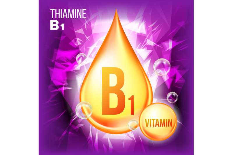 vitamin-b1-thiamine-vector-vitamin-gold-oil-drop-icon-organic-gold-droplet-icon-for-beauty-cosmetic-heath-promo-ads-design-drip-3d-complex-with-chemical-formula-illustration