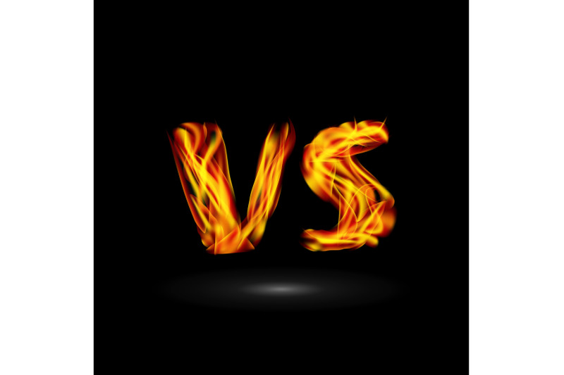 versus-vector-flame-letters-fight-background-design-competition-icon-fight-symbol