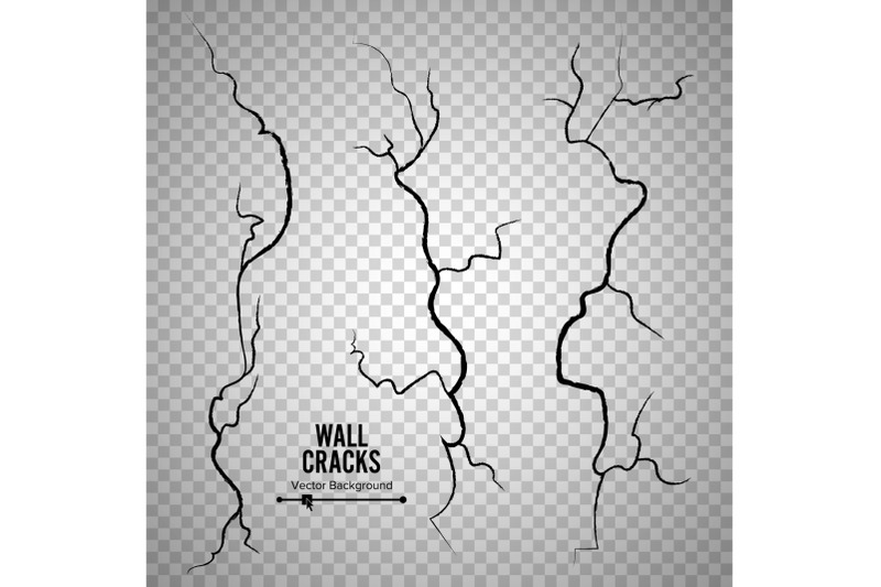 wall-cracks-vector-transparent-checkered-background-rough-effect-surface-break-or-destruction