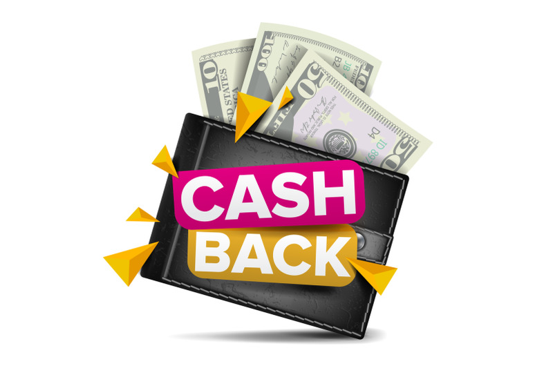 cash-back-concept-vector-realistic-wallet-paper-money-online-payment-shopping-cash-refund-sign-isolated-illustration