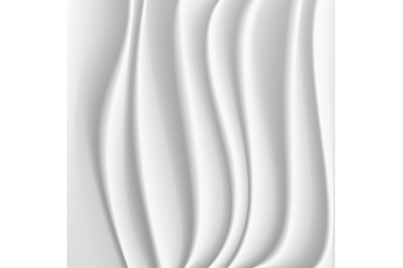 wavy-silk-abstract-background-vector-white-or-silver-realistic-drape-texture-illustration