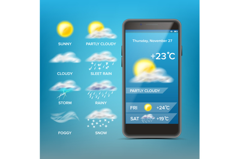 weather-forecast-app-vector-good-for-use-in-mobile-phone-app-predict-the-state-of-the-atmosphere-for-a-given-location-illustration