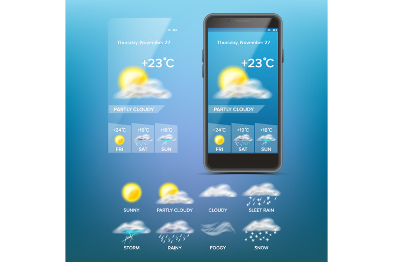 weather-forecast-app-vector-weather-icons-set-blue-background-mobile-weather-application-screen-illustration