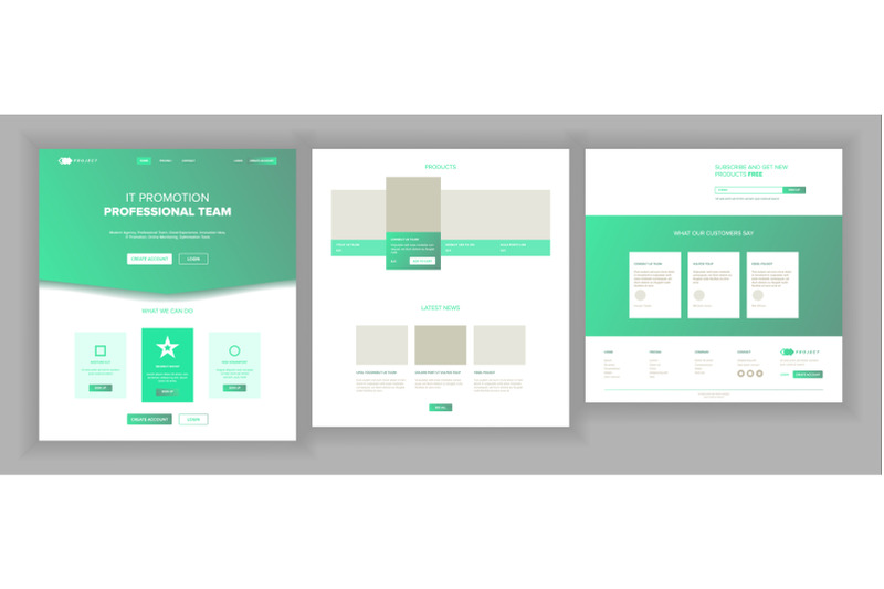 web-page-design-vector-website-business-style-front-end-site-scheme-landing-template-benefits-scheme-entertainment-future-interface-menu-illustration