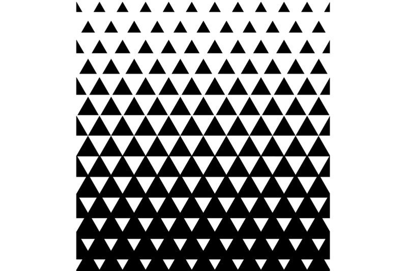 Halftone Triangular Pattern Vector. Abstract Transition Triangular