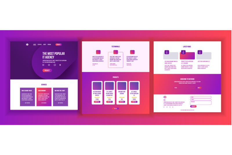 website-template-vector-page-business-interface-landing-web-page-responsive-ux-design-opportunity-form-creativity-construction-stylish-creativity-illustration