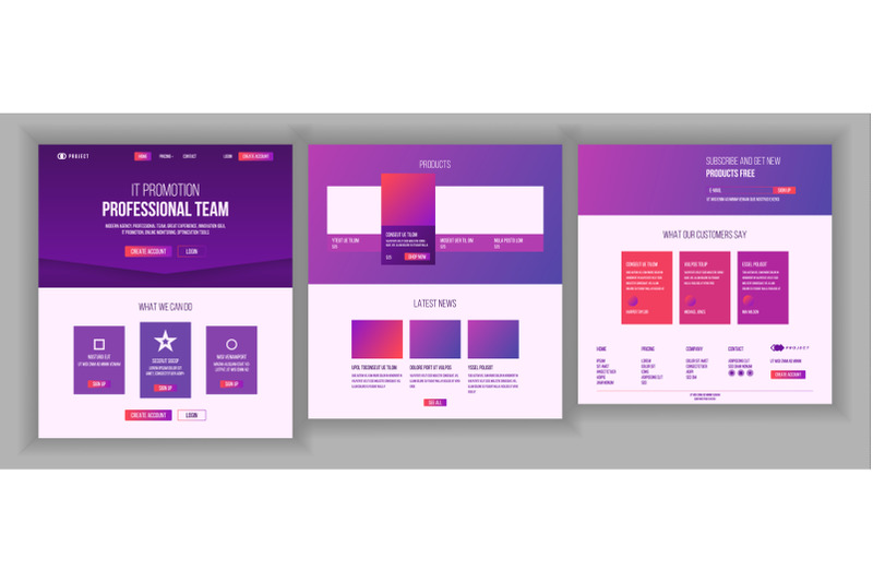 website-template-vector-page-business-landing-web-page-responsive-design-interface-brainstorming-communication-engineering-growth-example-brand-illustration