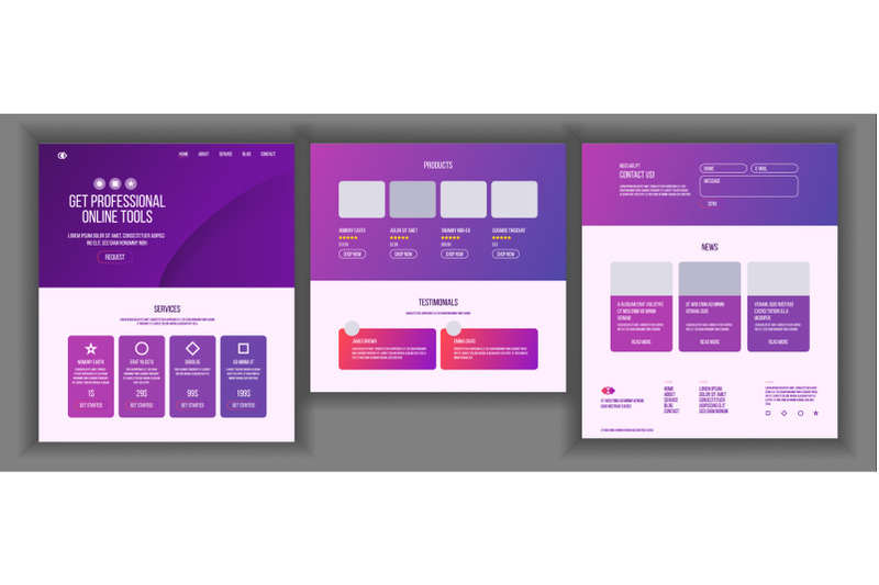 website-template-vector-page-business-technology-landing-web-page-creative-modern-layout-payment-plan-industry-innovation-money-pay-illustration