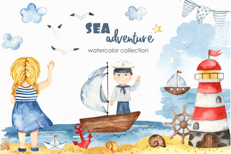 watercolor-sea-adventure-clipart-cards-seamless-patterns