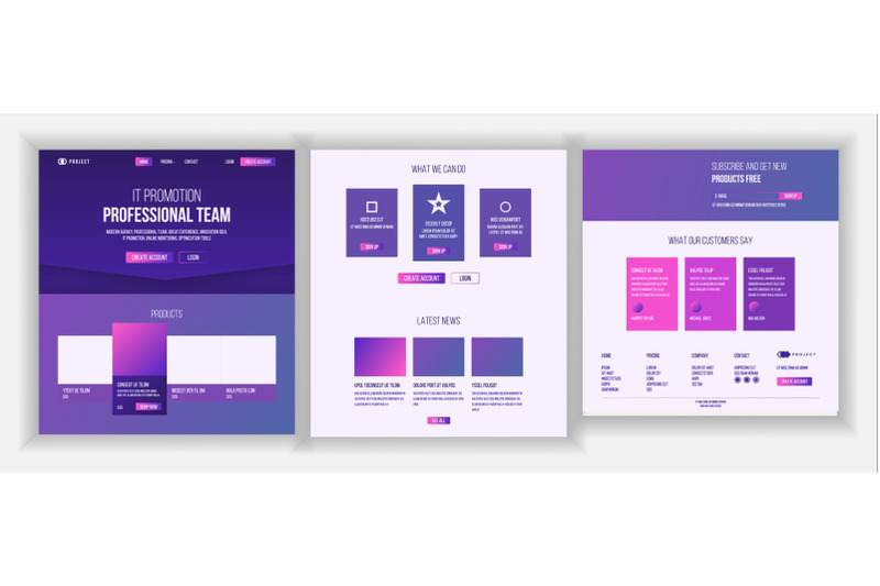 web-page-design-vector-website-business-concept-web-design-and-development-landing-template-global-monitoring-modern-marketing-business-interface-illustration