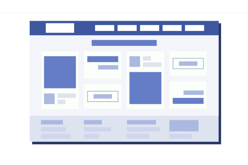 website-flat-design-vector-page-plan-coding-web-development-website-template-illustration