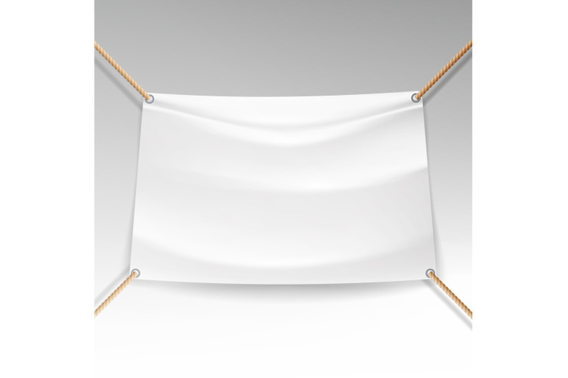 white-banner-with-ropes-vector-empty-textile-hanging-banner-mock-up