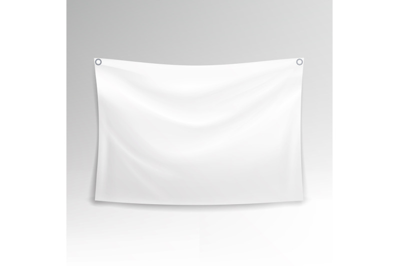 white-banner-vector-realistic-horizontal-rectangular-advertising-banner