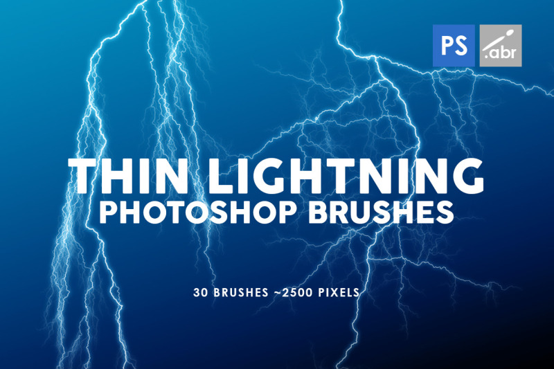 thin-lightning-photoshop-brushes