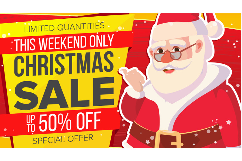 big-christmas-sale-banner-with-happy-santa-claus-vector-holidays-sale-announcement-business-advertising-illustration-design-for-web-flyer-xmas-card-advertising