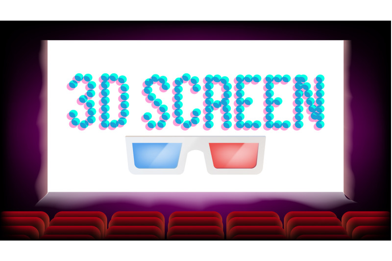 screen-3d-movie-cinema-vector-red-seats-blank-premiere-poster-design-illustration