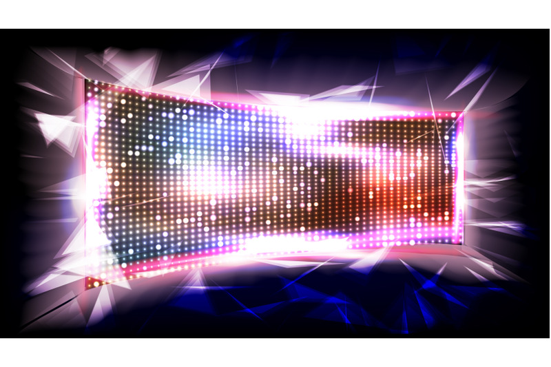 screen-led-vector-brilliant-beam-big-board-glowing-illuminated-led-illustration