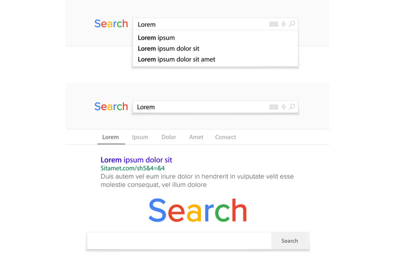 search-bar-field-vector-search-engine-browser-window-template-pop-up-list-search-results-element-for-ui-ux-design-and-web-site