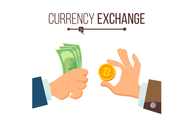 money-currency-exchange-concept-vector-dollar-and-bitcoin-finance-isolated-illustration